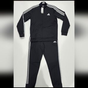 Adidas Essentials Men's Size Large Track Suit Jacket & Pants Athletic FIT NWT